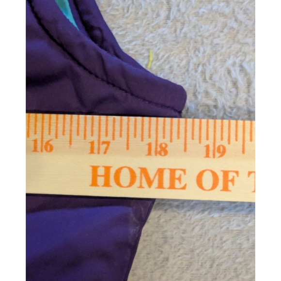 Women's Aeropostale Purple Teal Puffer Vest S - Picture 8 of 8